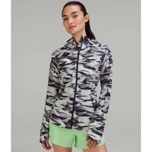Lululemon Mist Over Windbreaker Jacket Camo Pastel Paint Glide Multi Size 6